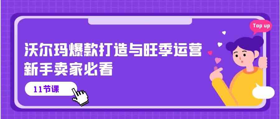 沃尔玛爆款打造与旺季运营，新手卖家必看（11节视频课）-东升网创