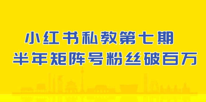 小红书私教第七期，小红书90天涨粉18w，1周涨粉破万 半年矩阵号粉丝破百万-东升网创