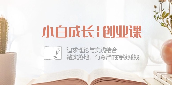 小白成长创业课：追求理论与实践结合，踏实落地，有尊严的持续赚钱（42节）-东升网创