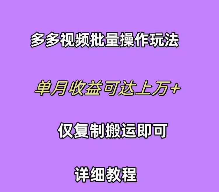 （10029期）拼多多视频带货快速过爆款选品教程 每天轻轻松松赚取三位数佣金 小白必…-东升网创