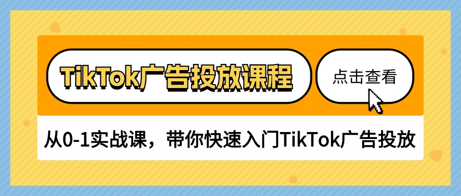 （10731期）TikTok广告投放课程，从0-1实战课，带你快速入门TikTok广告投放（30节课）-东升网创