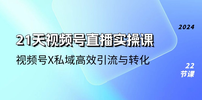 （10966期）21天-视频号直播实操课，视频号X私域高效引流与转化（22节课）-东升网创