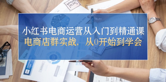 （10937期）小红书电商运营从入门到精通课，电商店群实战，从0开始到学会-东升网创