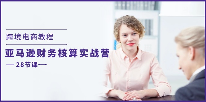 （11706期）跨境电商教程：亚马逊-财务核算实战营（28节课）-东升网创