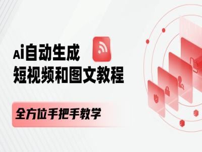 AI自动生成短视频和图文课程，全方位手把手教学-东升网创