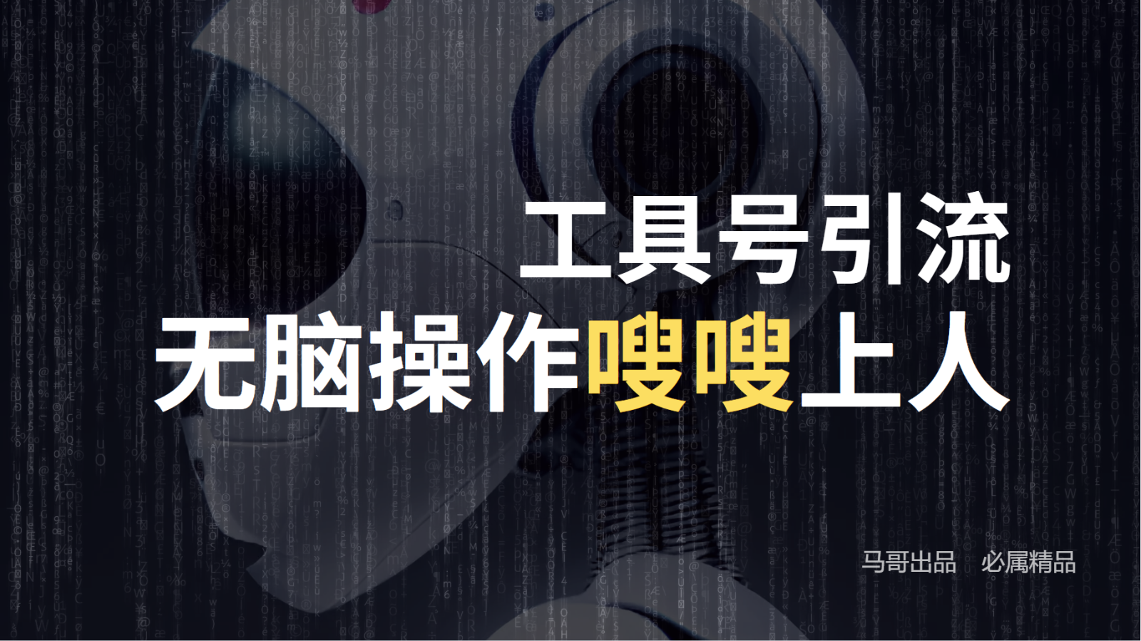 工具号高效引流法，嗖嗖上人，日引1000+，直接搬运，无脑操作-东升网创