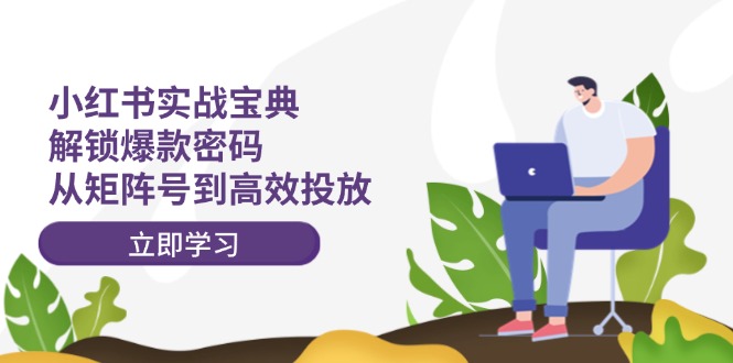 小红书实战宝典：解锁爆款密码，从矩阵号到高效投放-东升网创