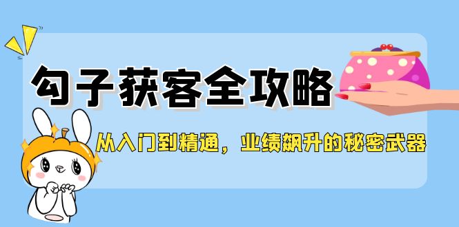 （12247期）从入门到精通，勾子获客全攻略，业绩飙升的秘密武器-东升网创