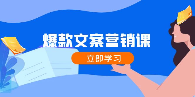 爆款文案营销课：公域转私域，涨粉成交一网打尽，各行业人士必备-东升网创