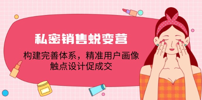 私密销售蜕变营：构建完善体系，精准用户画像，触点设计促成交-东升网创