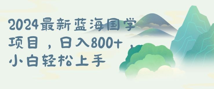 国学项目，长期蓝海可矩阵，从0-1的过程【揭秘】-东升网创