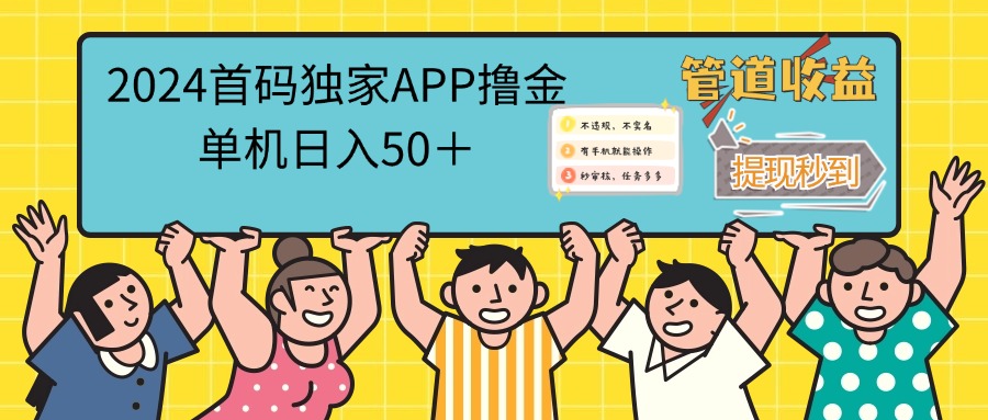 （12603期）2024首码零撸聚合APP，单机日入50＋，提现秒审核秒到账-东升网创
