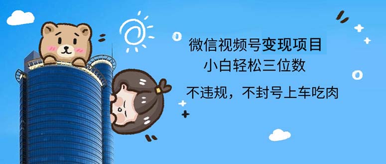 （12660期）2024最新微信视频号，0撸项目，自己玩，小白轻松日入三位数-东升网创