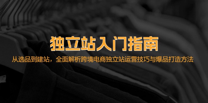（12882期）独立站入门指南：从选品到建站，全面解析跨境电商独立站运营技巧与爆品…-东升网创