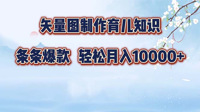 （12902期）矢量图制作育儿知识，条条爆款，月入10000+-东升网创
