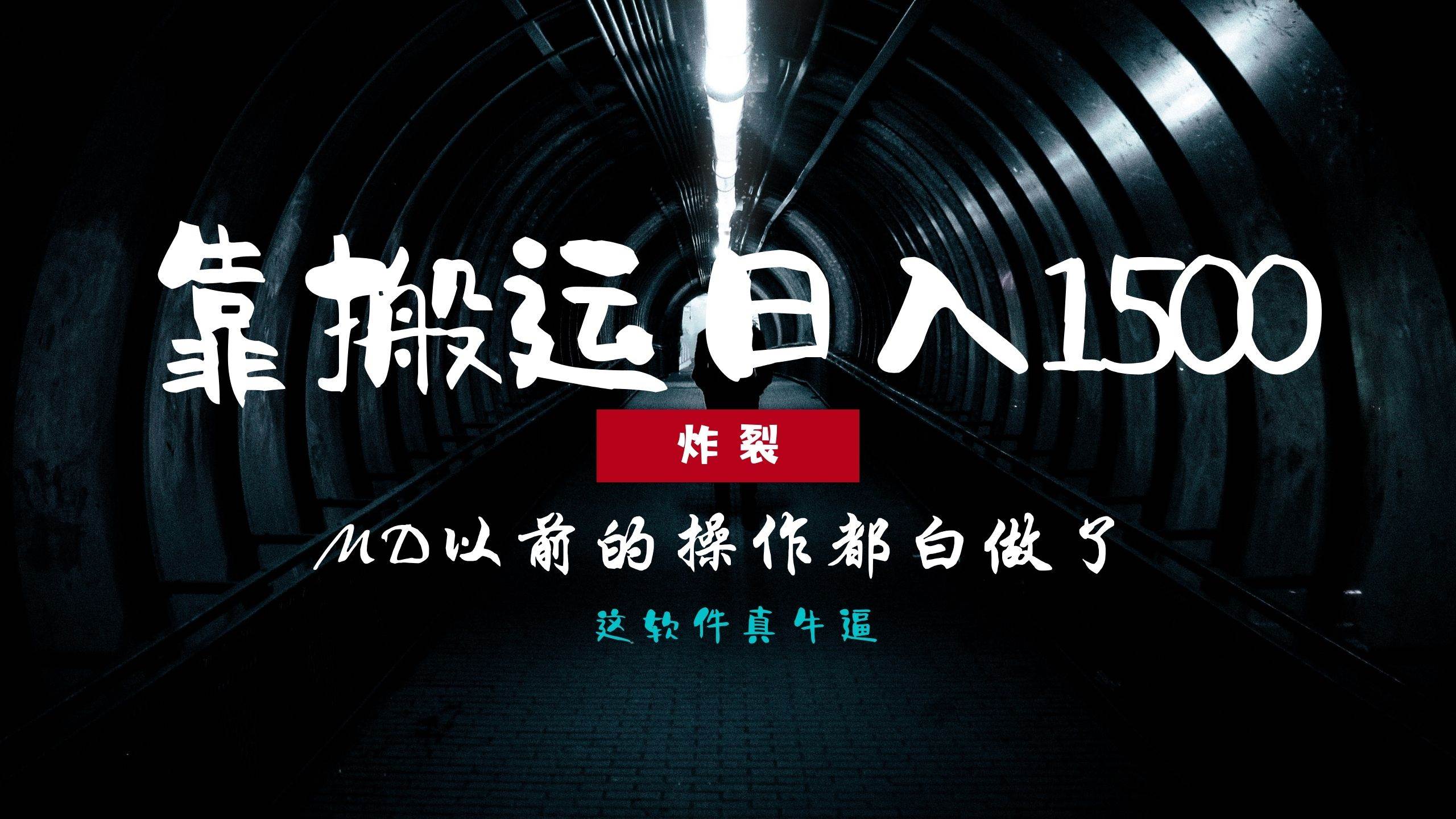 （13568期）炸裂！0基础搬运也能批量日赚1500+，以前的操作都白做了！-东升网创