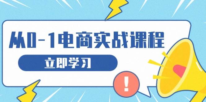 （13594期）从零做电商实战课程，教你如何获取访客、选品布局，搭建基础运营团队-东升网创
