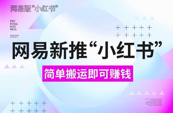 网易官方新推“小红书”，搬运即有收益，新手小白千万别错过(附详细教程)【揭秘】-东升网创