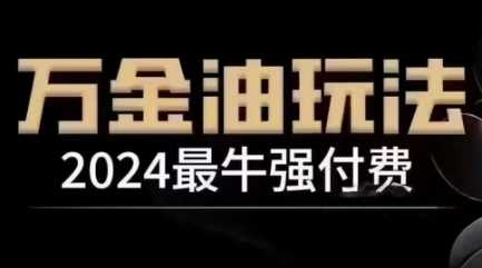 2024最牛强付费，万金油强付费玩法，干货满满，全程实操起飞（更新12月）-东升网创