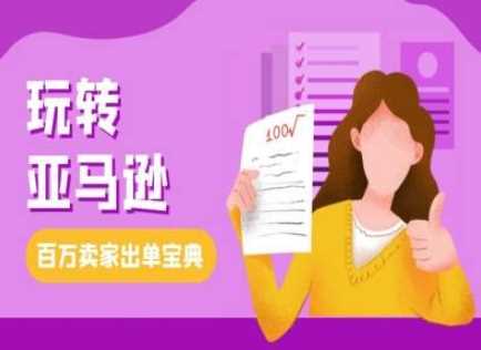 教你玩转亚马逊，跨境电商亚马逊教程，百万卖家出单宝典-东升网创