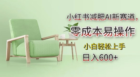 小红书减肥AI新赛道，零成本易操作，日入多张，小白轻松上手【揭秘】-东升网创