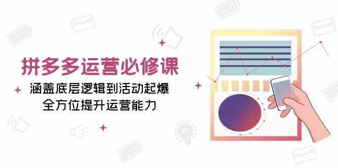 拼多多运营必修课：涵盖底层逻辑到活动起爆，全方位提升运营能力-东升网创