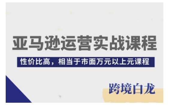 亚马逊运营实战课程，亚马逊从入门到精通，性价比高，相当于市面万元以上元课程-东升网创