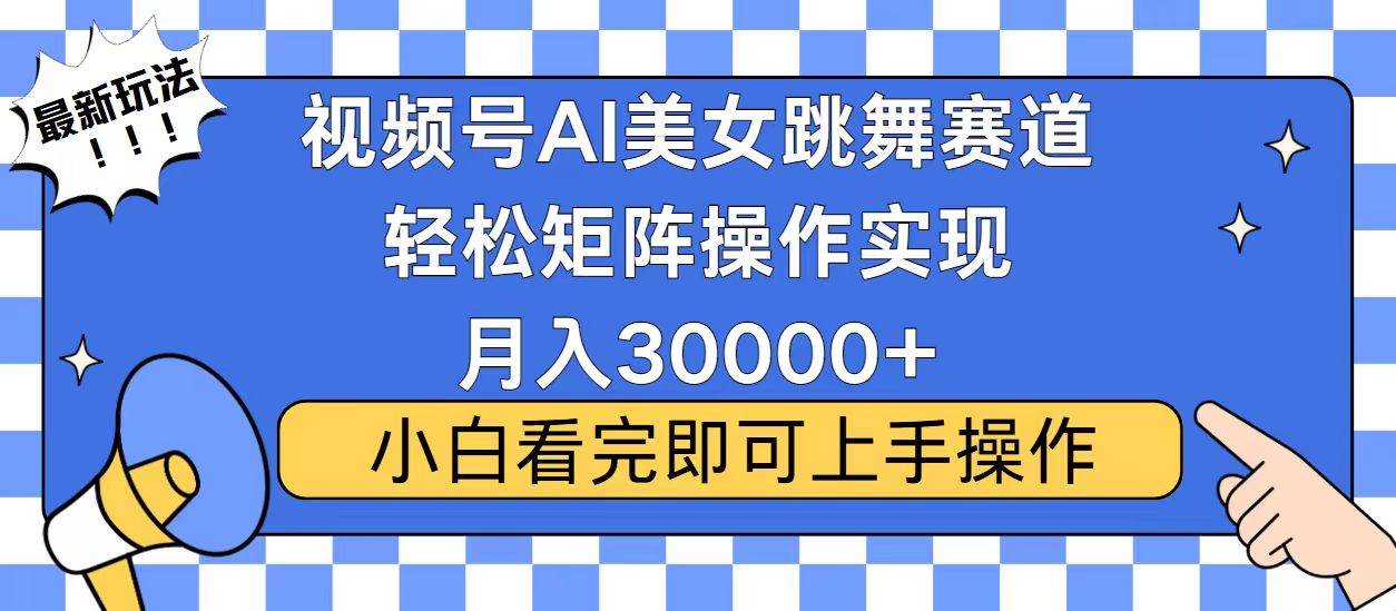 （13813期）视频号蓝海赛道玩法，当天起号，拉爆流量收益，小白也能轻松月入30000+-东升网创