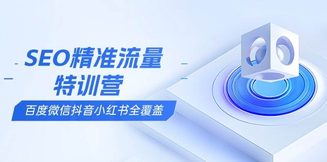 （13851期）SEO精准流量特训营，百度微信抖音小红书全覆盖，带你搞懂搜索优化核心技巧-东升网创