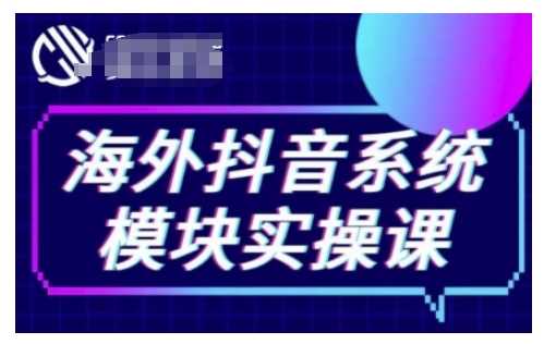海外抖音Tiktok系统模块实操课，TK短视频带货，TK直播带货，TK小店端实操等-东升网创