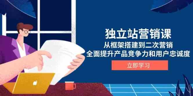 独立站营销课，从框架搭建到二次营销，全面提升产品竞争力和用户忠诚度-东升网创
