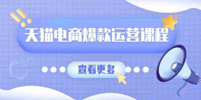 天猫电商爆款运营课程，爆款卖点提炼与流量实操，多套模型全面学习-东升网创