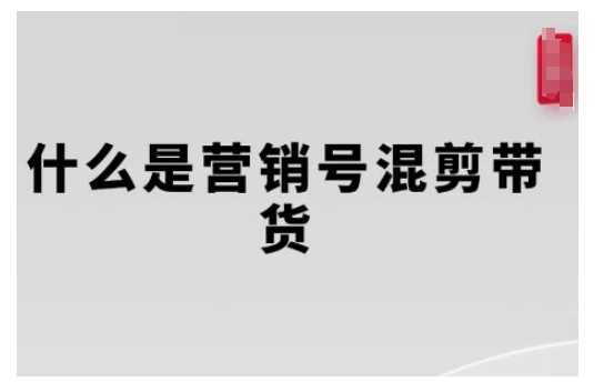 营销号混剪带货，从内容创作到流量变现的全流程，教你用营销号形式做混剪带货-东升网创