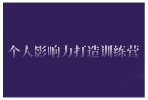 个人影响力打造训练营，掌握公域引流、私域运营、产品定位等核心技能，实现从0到1的个人IP蜕变-东升网创