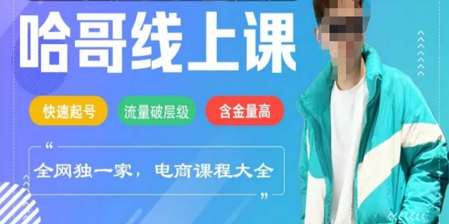 电商线上课程2025年，快速起号，流量破层级，这套方法起号率99%-东升网创