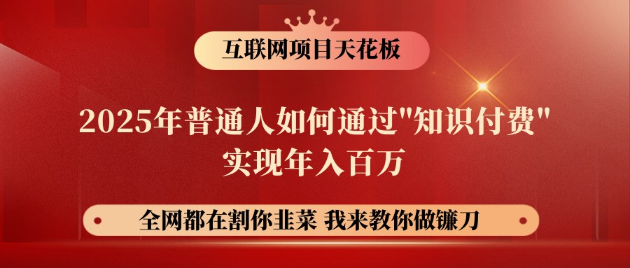 网创项目终点站-镰刀训练营超级IP合伙人，25年普通人如何通过“知识付费”年入百万-东升网创