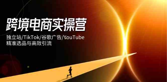 跨境电商实操营：独立站/TikTok/谷歌广告/YouTube，精准选品与高效引流-东升网创