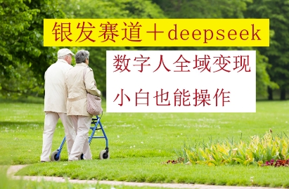 银发赛道+deepseek数字人全域变现，小白也能操作-东升网创