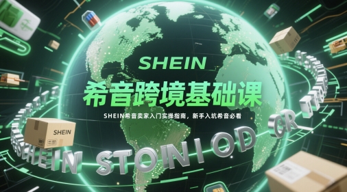 希音跨境基础课，SHEIN希音卖家入门实操指南，新手入坑希音必看-东升网创