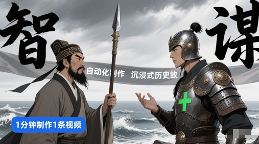 扣子工作流一键生成沉浸式历史故事，一天工作量，3分钟搞定-东升网创