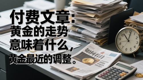 付费文章：黄金的走势意味着什么，如何看待黄金最近的调整-东升网创