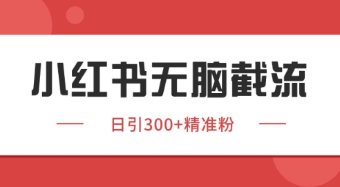 小红书截流同行客源，独家野路子获客玩法 日引200+暴力获客【揭秘】-东升网创