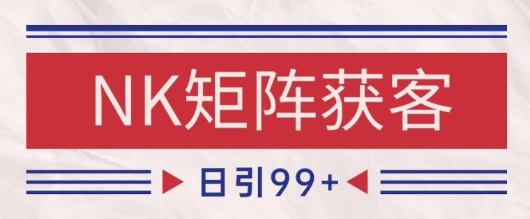 小红书某音NK赛道引流获客 自热矩阵日引200+【揭秘】-东升网创