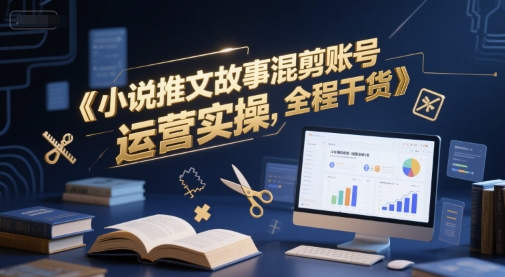 小说推文故事混剪账号运营实操，全程干货-东升网创