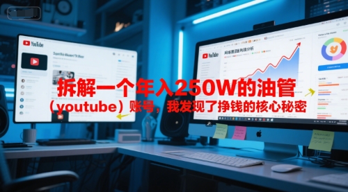 付费文章：拆解一个年入250W的油管（youtube）账号，我发现了挣钱的核心秘密-东升网创