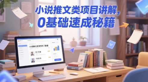 小说推文类项目讲解，0 基础速成秘籍-东升网创