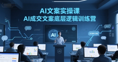 AI文案实操课，AI成交文案底层逻辑训练营-东升网创