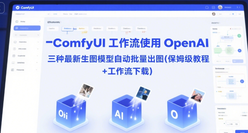 ComfyUI 工作流使用 OpenAI 三种最新生图模型自动批量出图(保姆级教程+工作流下载)-东升网创