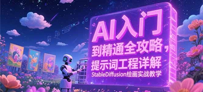AI入门到精通全攻略，提示词工程详解，StableDiffusion绘画实战教学-东升网创