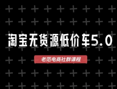 淘宝无货源2025VIP教程，​最新的淘宝无货源课程，1688代发，蓝海选品，零成本创业首选-东升网创